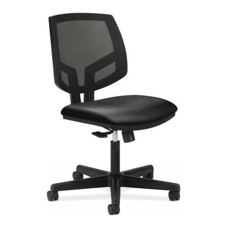 Hon HON Armless Task Chair with Mesh Back - Fabric - Low Back - Navy - Volt Series HON5711SB11T